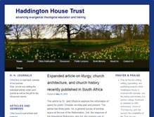 Tablet Screenshot of haddingtonhouse.org